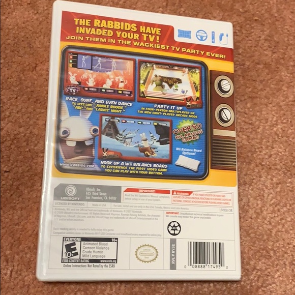 Brand New - Rayman Raving Rabbids TV Party Wii - Picture 2 of 3